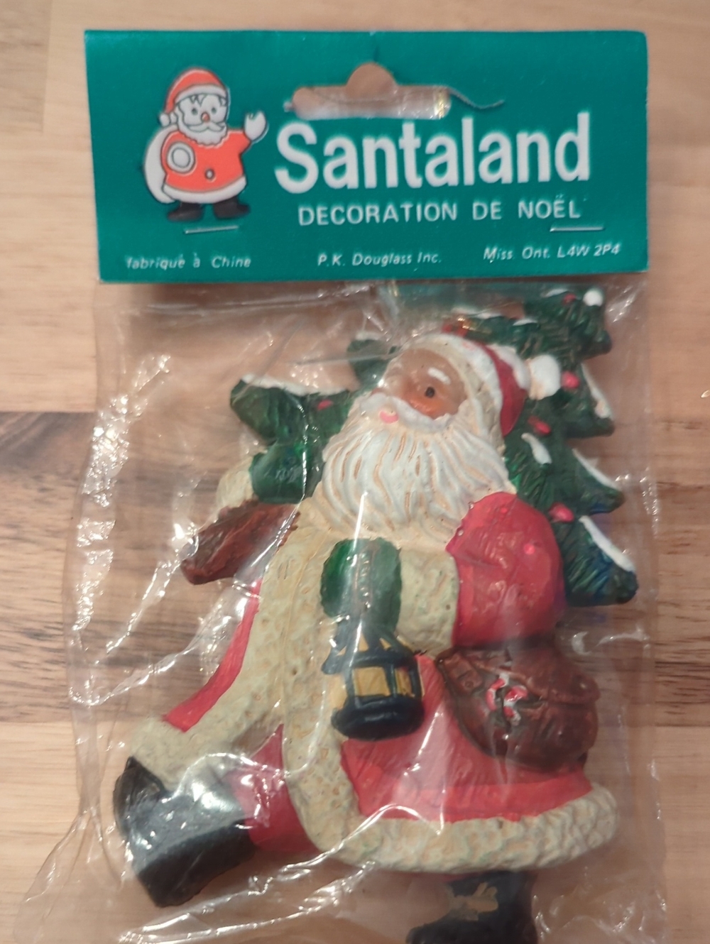 Brand New Santa Ornament From Pk Douglass Inc